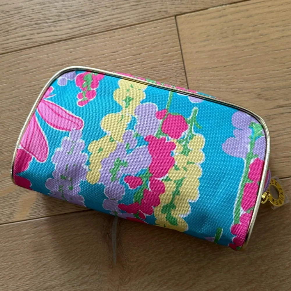 Lilly Pulitzer x Estée Lauder Floral Cosmetic Bag Makeup Pouch Travel Case